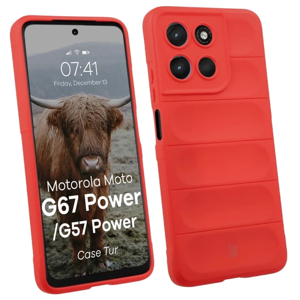 Bizon Case Tur Motorola Moto G57 Power / G67 Power červený
 - 1