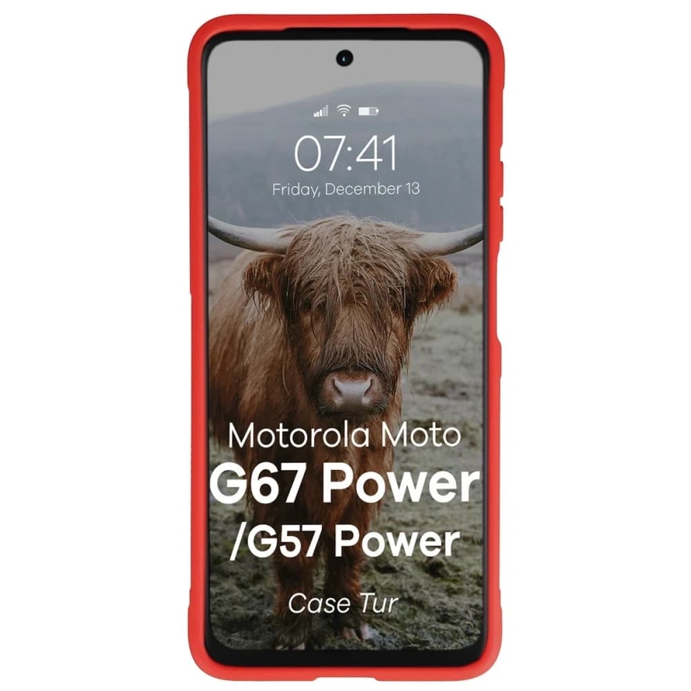 Bizon Case Tur Motorola Moto G57 Power / G67 Power červený
 - 5