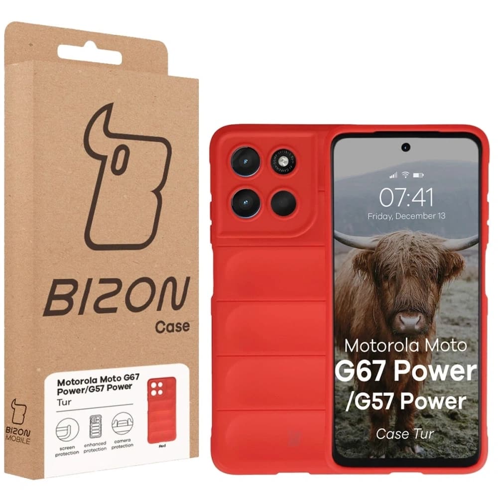 Bizon Case Tur Motorola Moto G57 Power / G67 Power červený
 - 8
