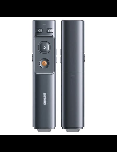 Többfunkciós távvezérlő Baseus Orange Dot bemutatókhoz, lézerpointerrel, elem nélkül (szürke)