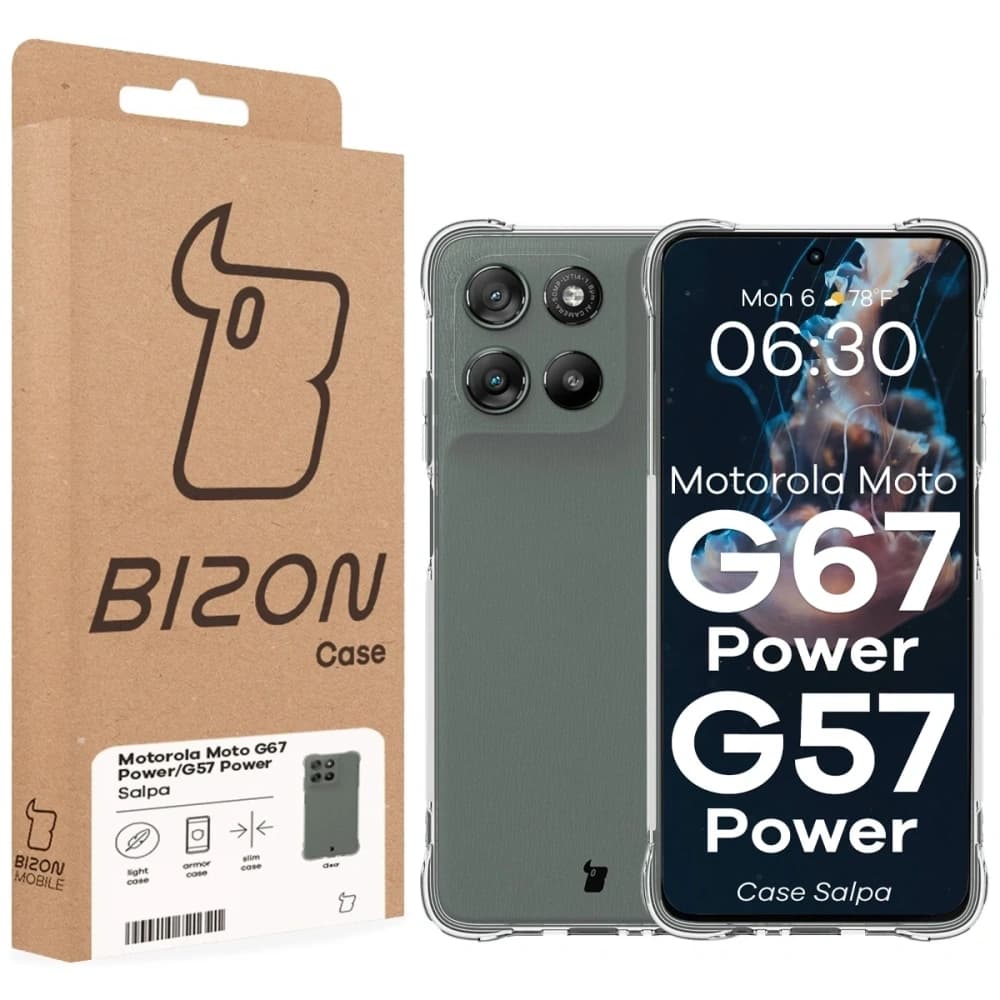 Bizon Case Salpa Motorola Moto G57 Power / G67 Power transparent
 - 7
