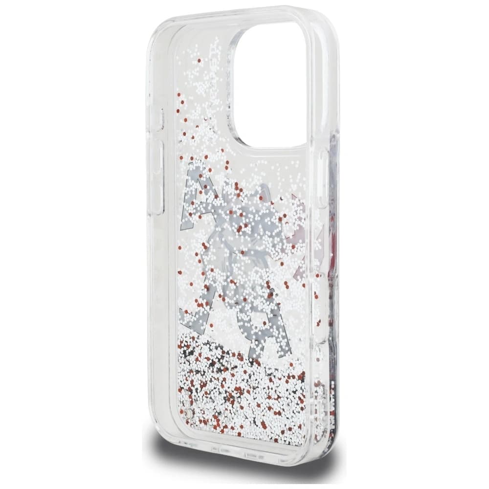 Karl Lagerfeld Liquid Glitter Choupette Logo Apple iPhone 16 Pro čirý
 - 7