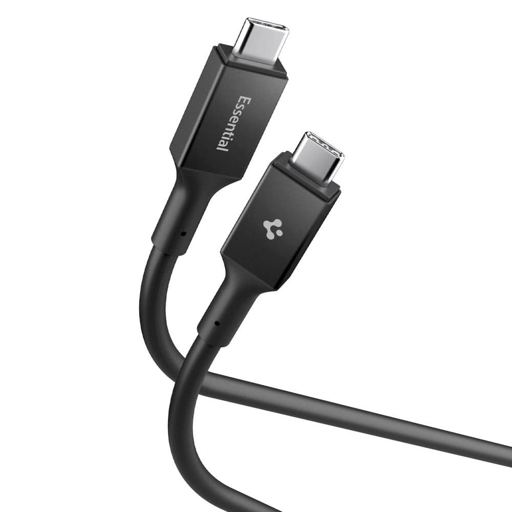 Spigen EB10020CC Základní USB-C Kabel 100W 200cm Černý
 - 1