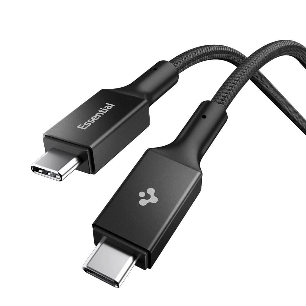 Spigen EB10010CC Základní USB-C Kabel 100W 100cm Černý
 - 1