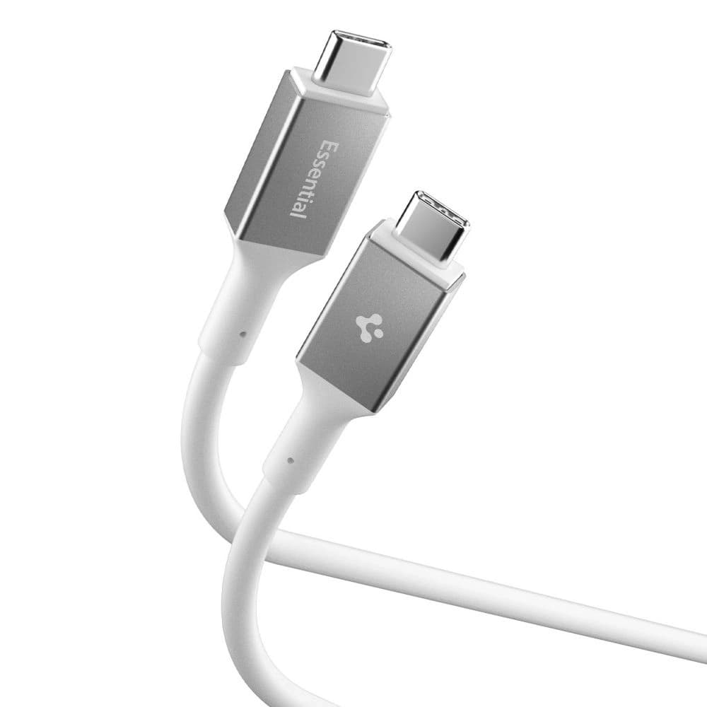 Spigen EB24012CC Základní USB-C Kabel 240W 120cm Bílý
 - 1