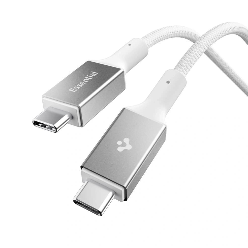 Spigen EB10010CC Základní USB-C Kabel 100W 100cm Bílý
 - 1