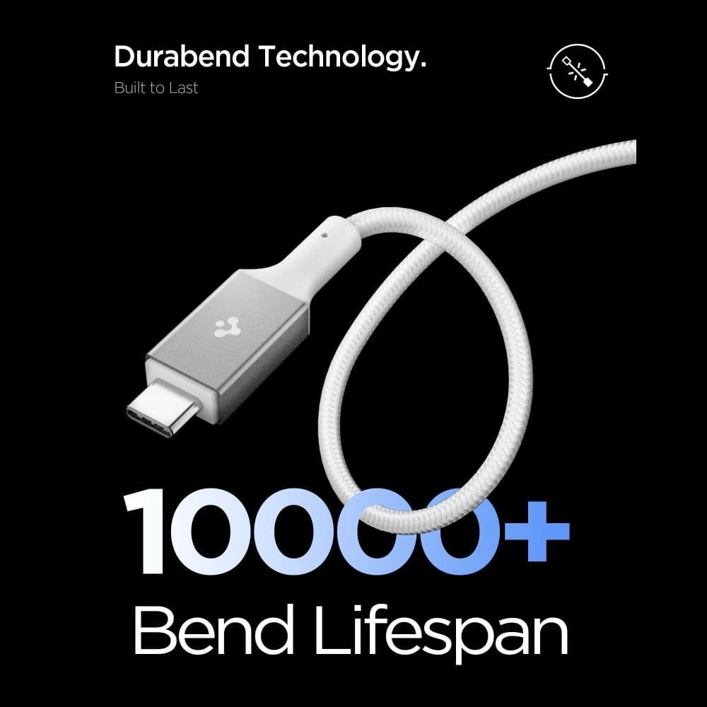 Spigen EB10010CC Základní USB-C Kabel 100W 100cm Bílý
 - 6