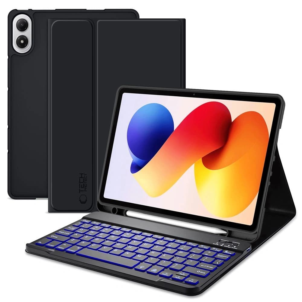 Tech-Protect SmartCase Pen + Keyboard Xiaomi Poco Pad M1 / Redmi Pad 2 Pro 12.1 Black - 1