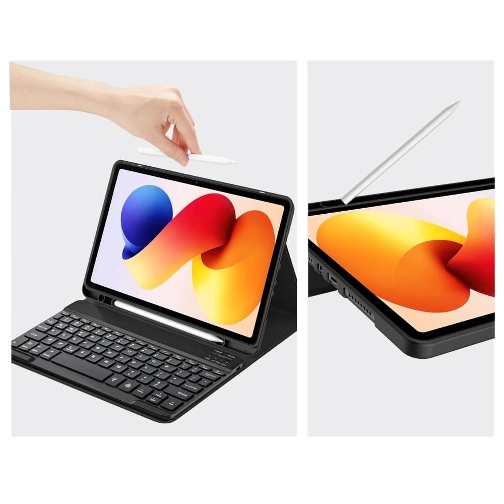 Tech-Protect SmartCase Pen + Keyboard Xiaomi Poco Pad M1 / Redmi Pad 2 Pro 12.1 Black - 3