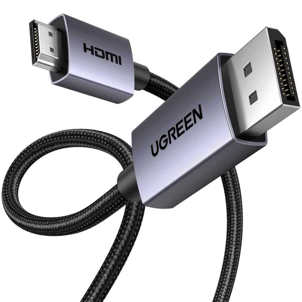 UGREEN DP123 DisplayPort / HDMI kábel 4K 30Hz 1.5m
 - 4