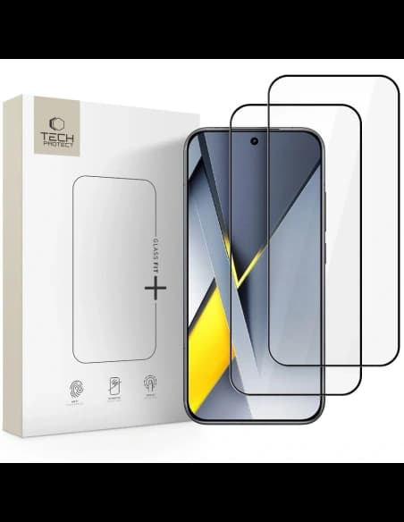 Tech-Protect Glass Fit+ Xiaomi Poco F8 Pro Black [2 PACK]