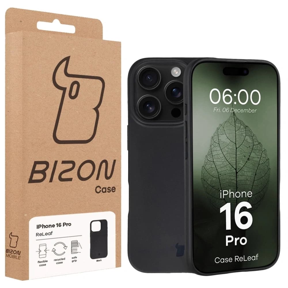 Bizon Case ReLeaf Apple iPhone 16 Pro černý
 - 6