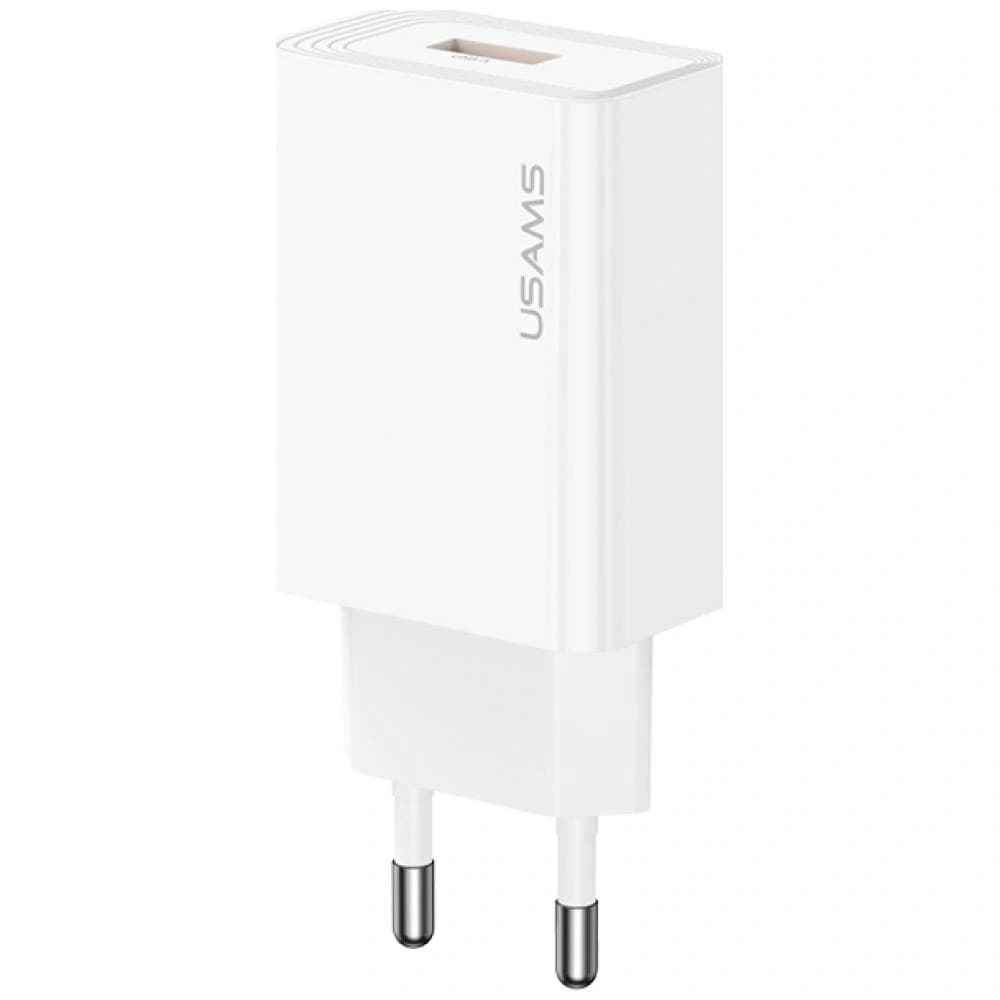 USAMS T69 10.5W 2.1A USB-A Wall Charger White - 1