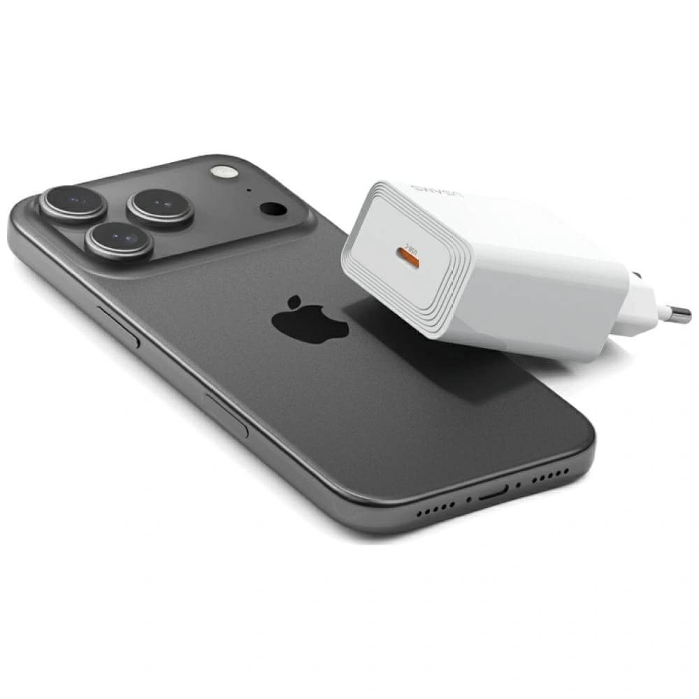 USAMS T69 30W USB-C Fali Töltő Fehér
 - 4