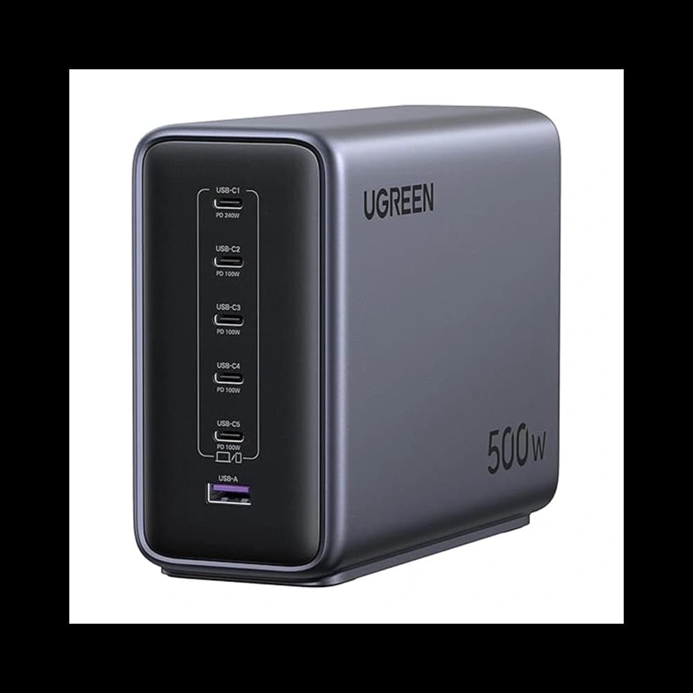 UGREEN Nexode X759 500W Nabíječka 5xUSB-C, 1xUSB-A GaN (šedá)
 - 1