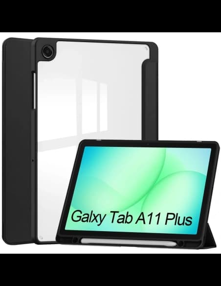 Etui z klapką Bizon Case Tab Clear Matt do Samsung Galaxy Tab A11+ Plus / A9+ Plus czarne
