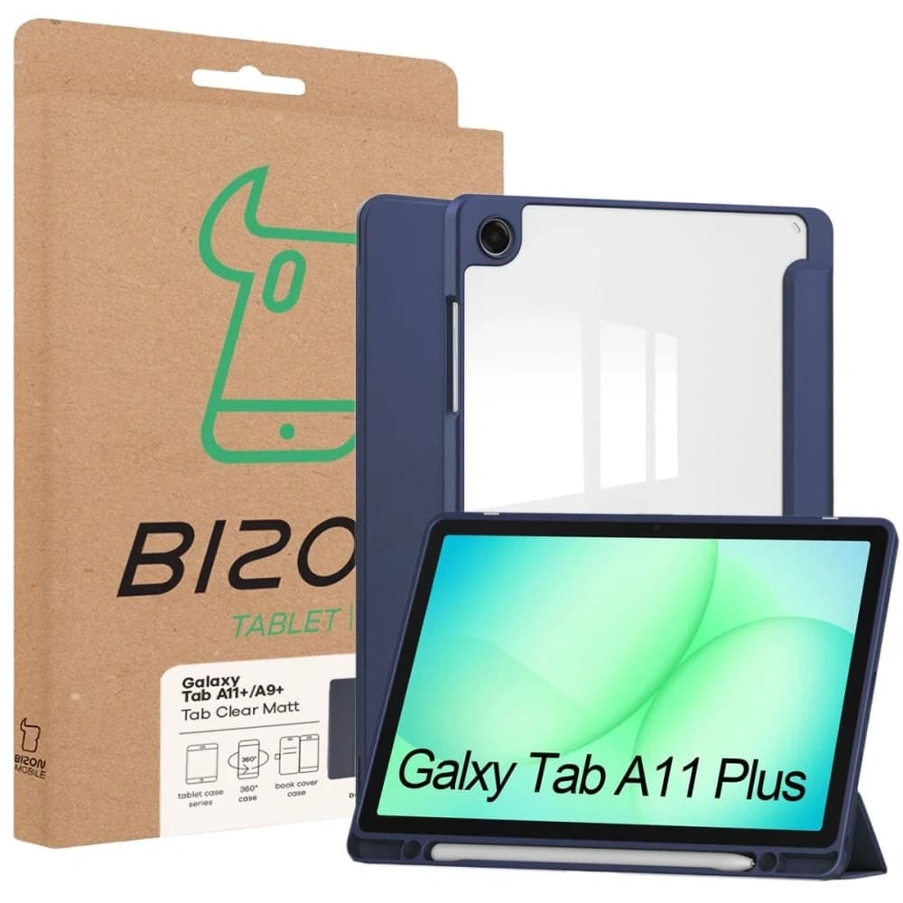 Bizon Case Tab Clear Matt Samsung Galaxy Tab A11+ Plus / A9+ Plus námořnický modrý
 - 8