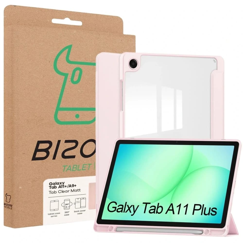 Bizon Case Tab Clear Matt Samsung Galaxy Tab A11+ Plus / A9+ Plus rózsaszín
 - 8