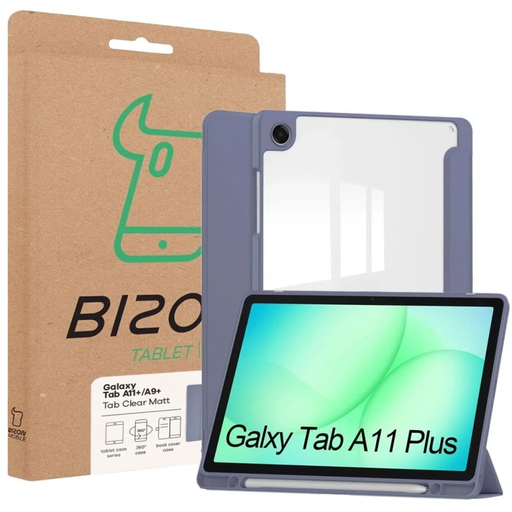 Bizon Case Tab Clear Matt Samsung Galaxy Tab A11+ Plus / A9+ Plus levandulový
 - 8