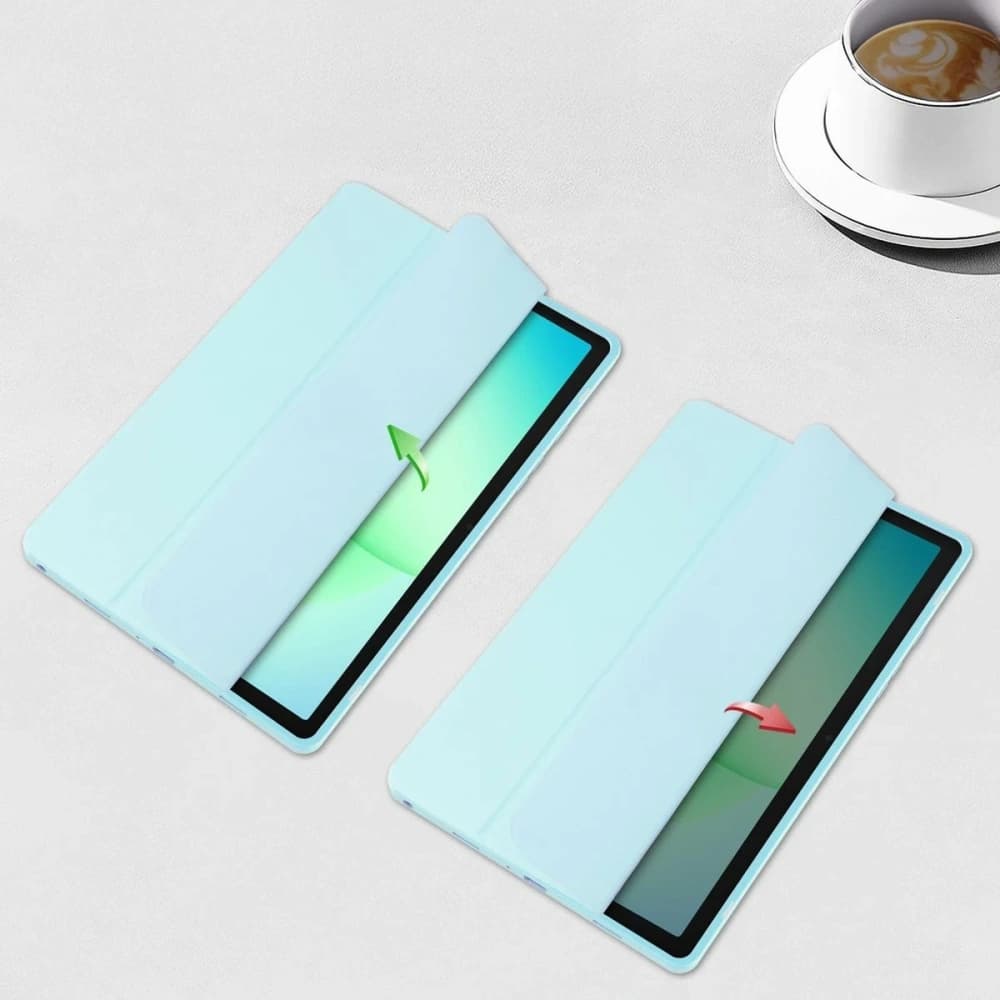 Etui z klapką Bizon Case Tab Clear Matt do Samsung Galaxy Tab A11+ Plus / A9+ Plus błękitne - 5