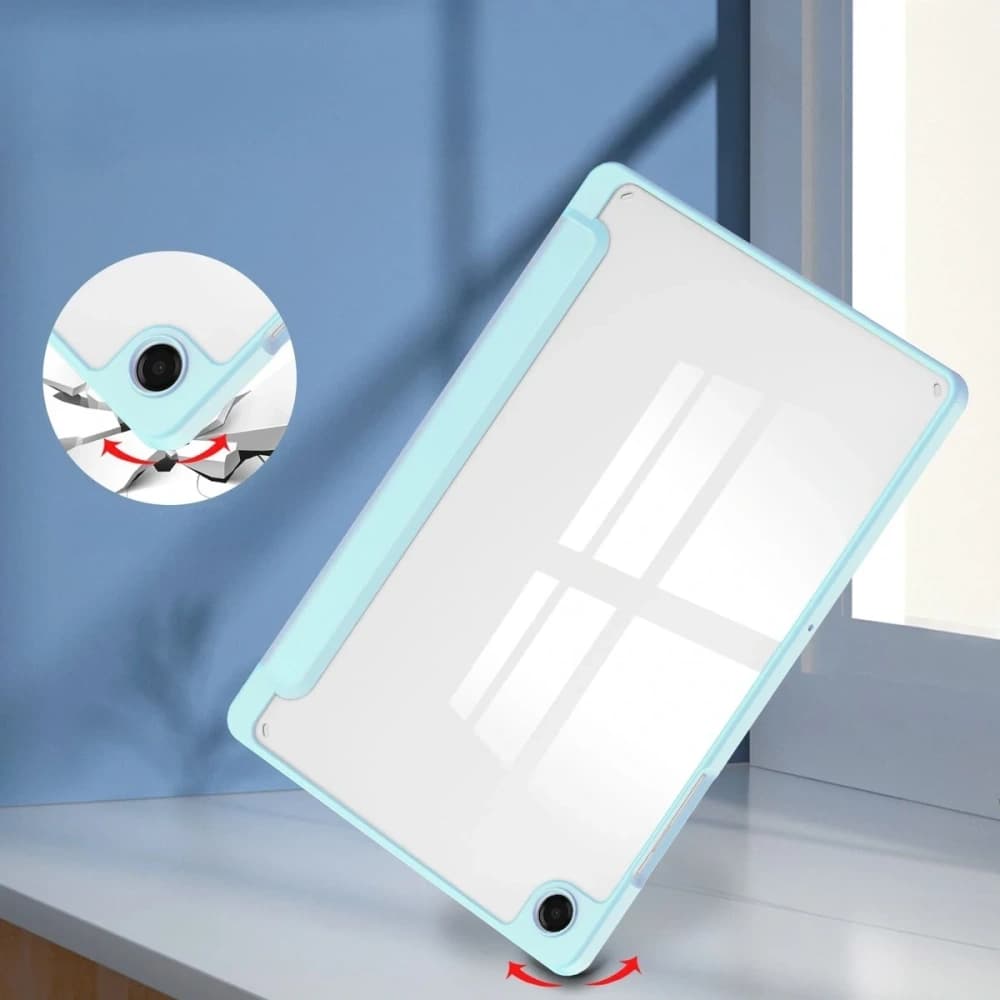 Etui z klapką Bizon Case Tab Clear Matt do Samsung Galaxy Tab A11+ Plus / A9+ Plus błękitne - 6