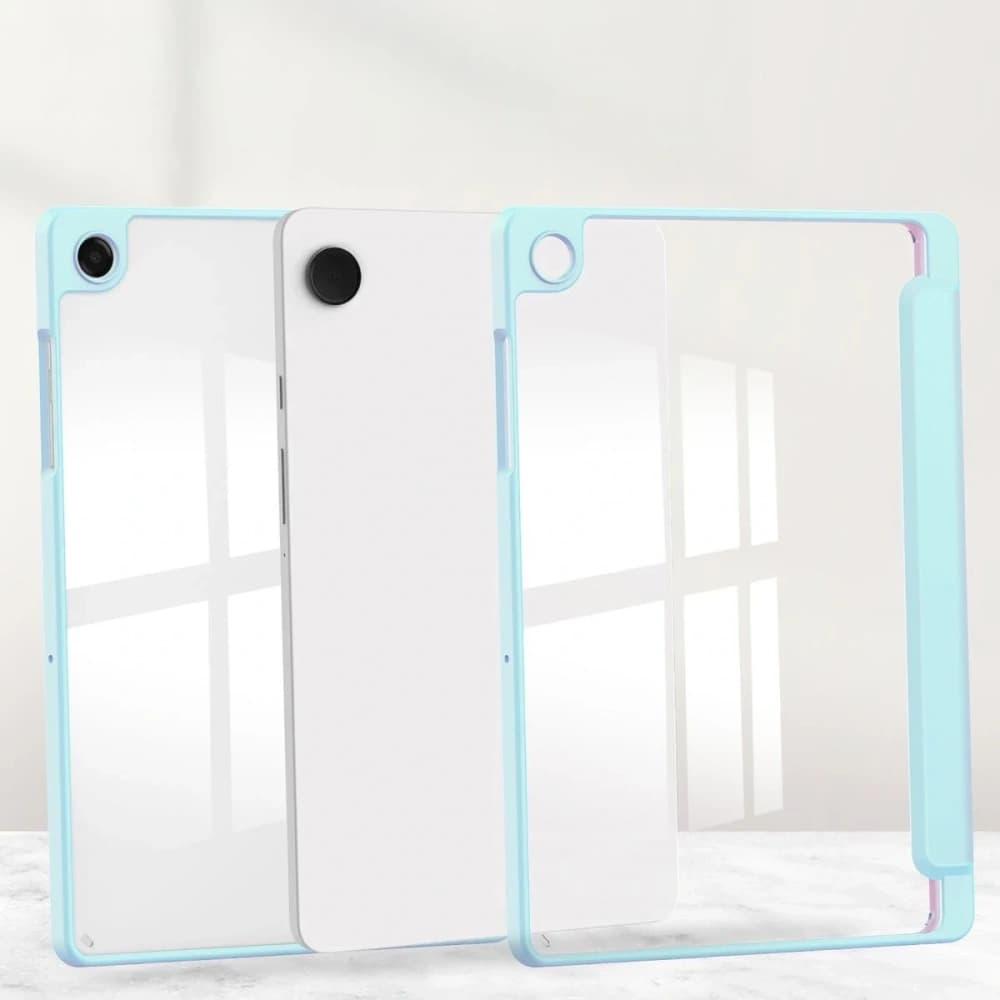 Etui z klapką Bizon Case Tab Clear Matt do Samsung Galaxy Tab A11+ Plus / A9+ Plus błękitne - 7