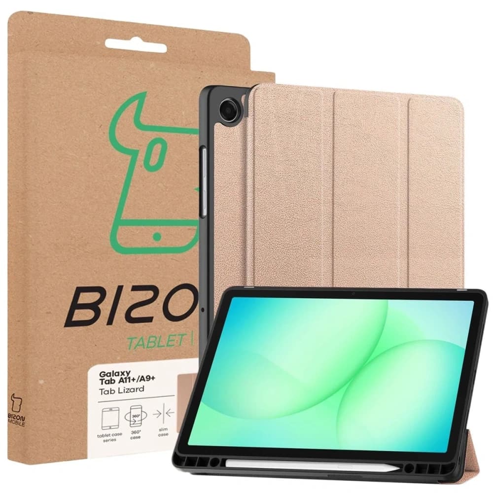 Bizon Case Tab Lizard Samsung Galaxy Tab A11+ Plus / A9+ Plus roségold - 9