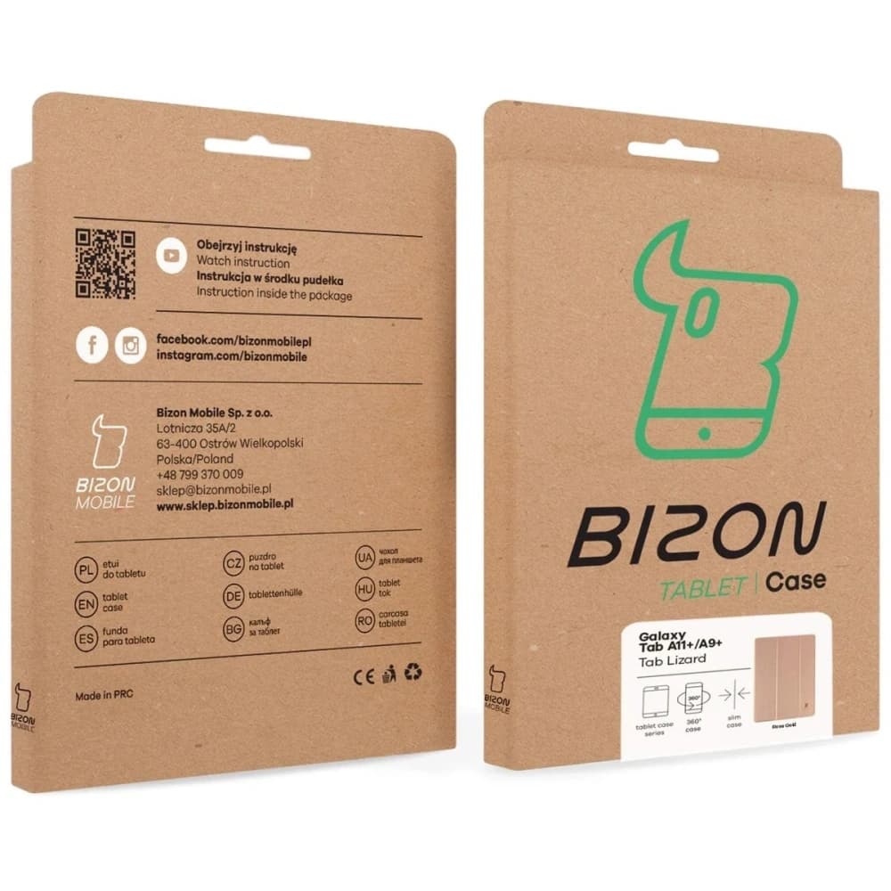 Bizon Case Tab Lizard Samsung Galaxy Tab A11+ Plus / A9+ Plus roségold - 10