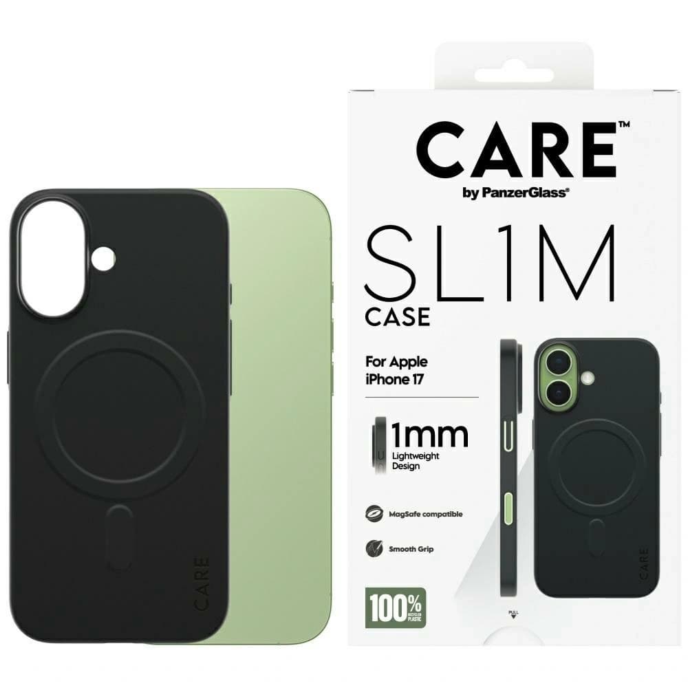 CARE by PanzerGlass SL1M MagSafe Apple iPhone 17 negru - 1