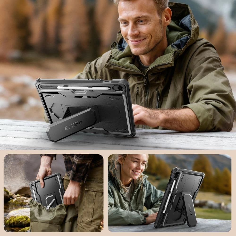Tech-Protect Kevlar Pro Samsung Galaxy Tab S9 11.0 / S10 Fe / S10 Lite 10.9 X710 / X716b / X520 / X526 / X400 / X406b Schwarz - 3