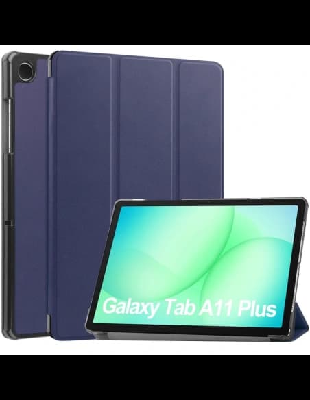 Etui z klapką Bizon Case Tab Croc do Samsung Galaxy Tab A11+ Plus / A9+ Plus granatowe