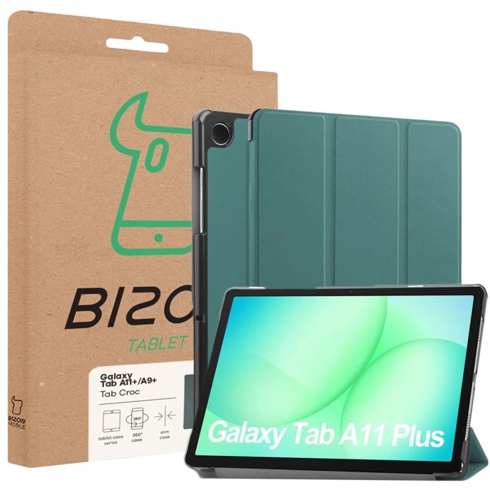 Bizon Case Tab Croc Samsung Galaxy Tab A11+ Plus / A9+ Plus dark green - 8
