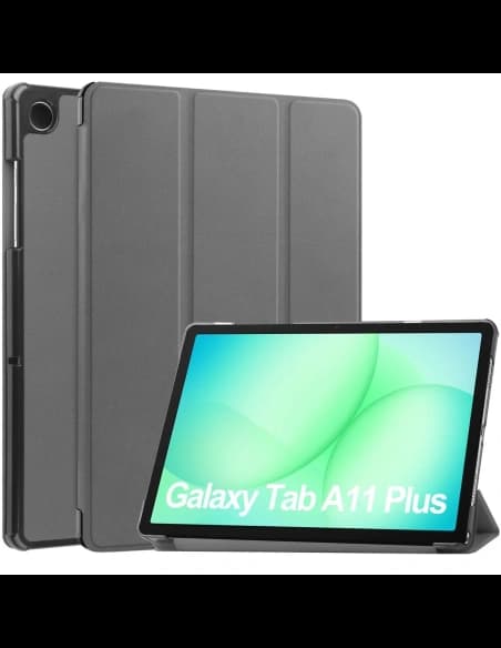 Etui z klapką Bizon Case Tab Croc do Samsung Galaxy Tab A11+ Plus / A9+ Plus szare