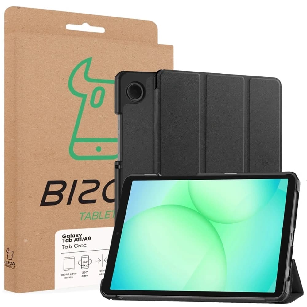Bizon Case Tab Croc Samsung Galaxy Tab A11 / A9 fekete
 - 8