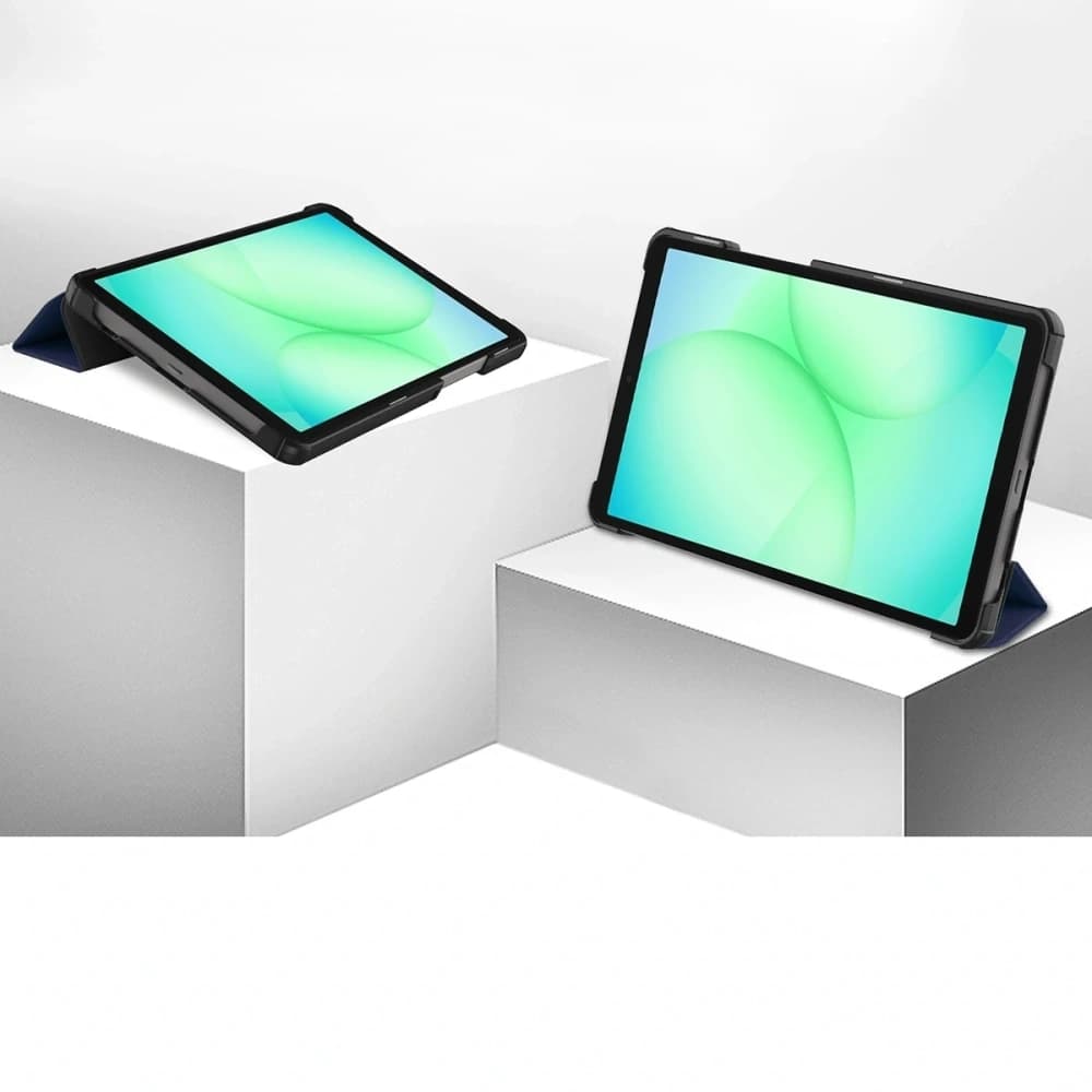 Bizon Case Tab Croc Samsung Galaxy Tab A11 / A9 albastru marin - 2