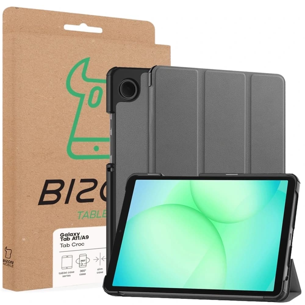 Bizon Case Tab Croc Samsung Galaxy Tab A11 / A9 szürke
 - 8