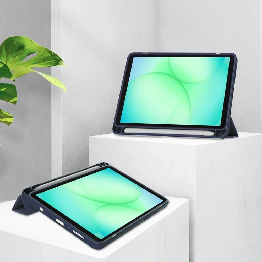 Bizon Case Tab Clear Matt Samsung Galaxy Tab A11 / A9 albastru marin - 2