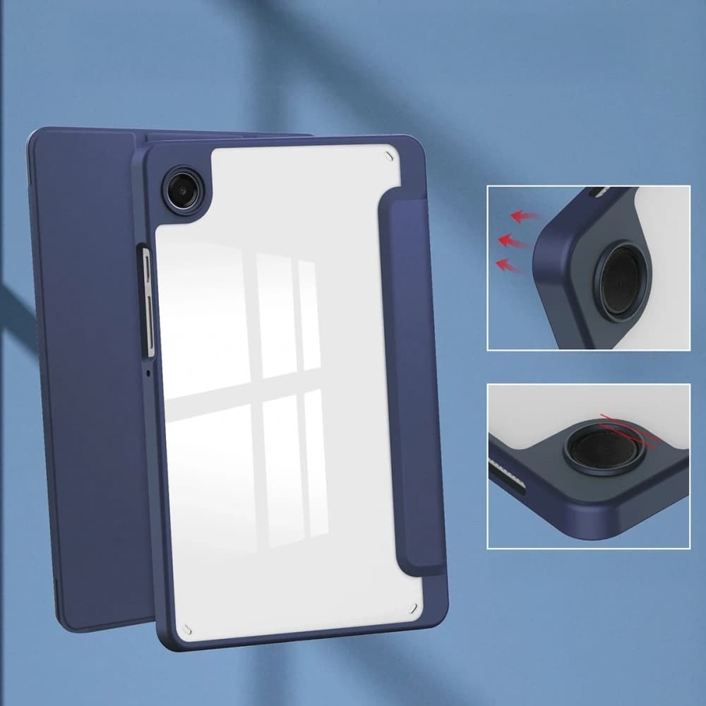 Bizon Case Tab Clear Matt Samsung Galaxy Tab A11 / A9 albastru marin - 3