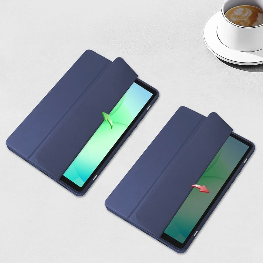 Bizon Case Tab Clear Matt Samsung Galaxy Tab A11 / A9 albastru marin - 5