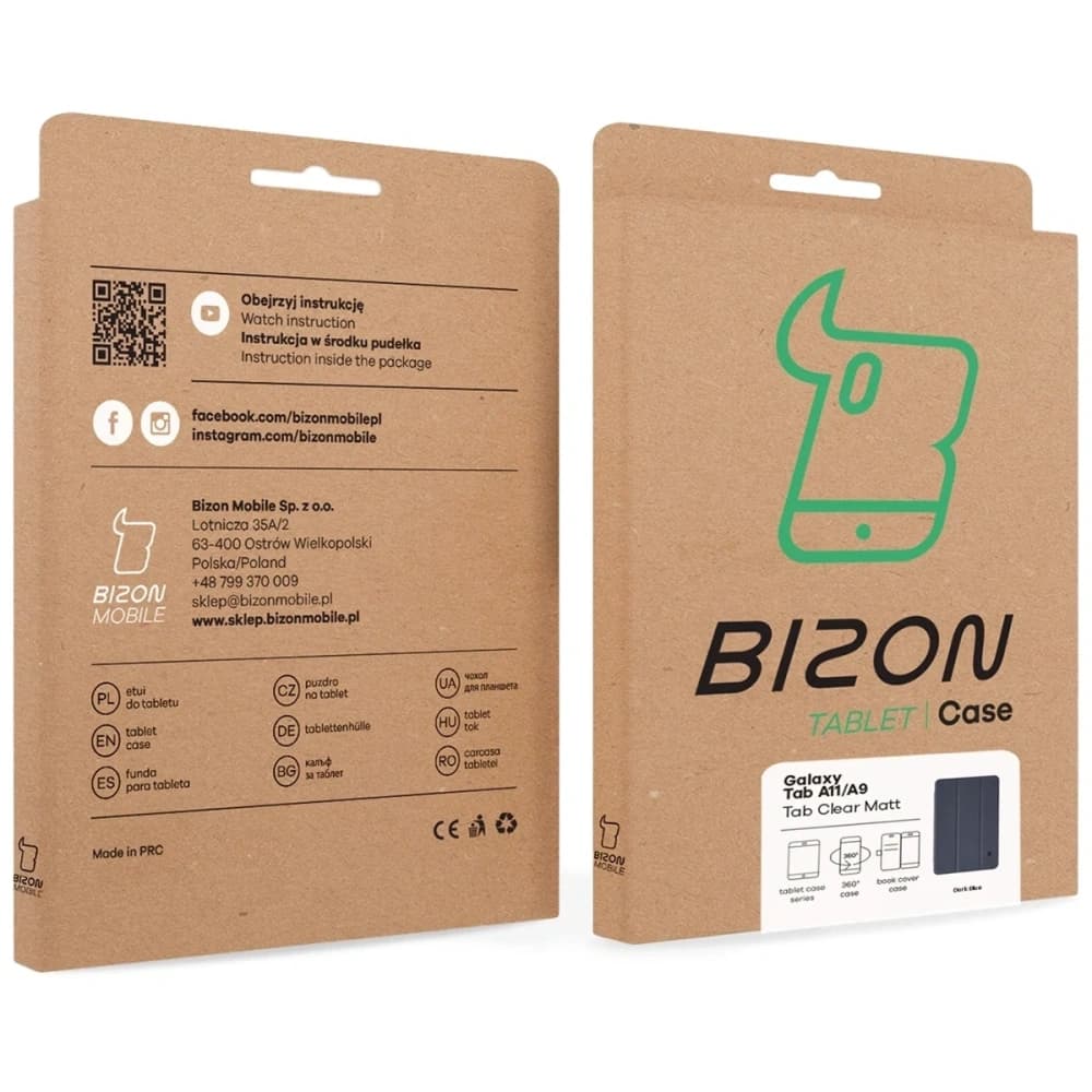 Bizon Case Tab Clear Matt Samsung Galaxy Tab A11 / A9 albastru marin - 9