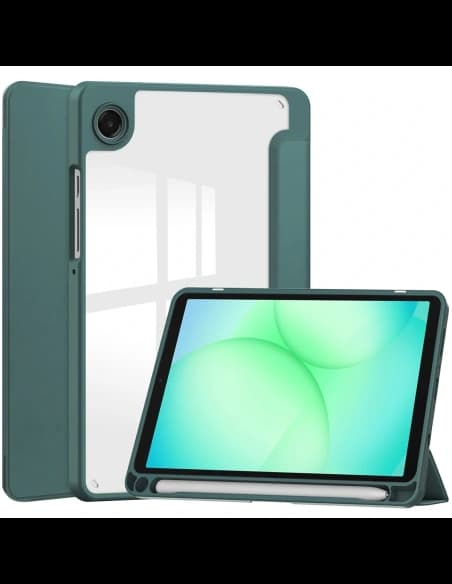 Bizon Case Tab Clear Matt Samsung Galaxy Tab A11 / A9 sötétzöld
