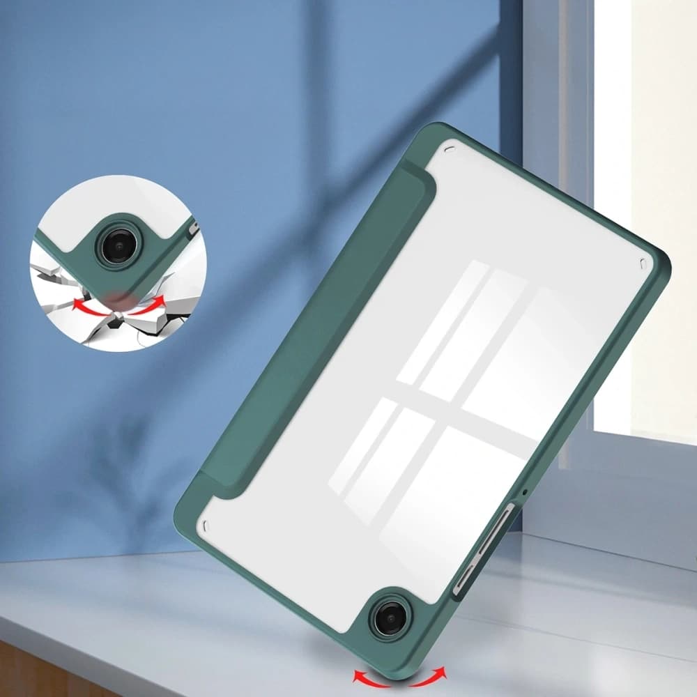 Bizon Case Tab Clear Matt Samsung Galaxy Tab A11 / A9 verde închis - 6