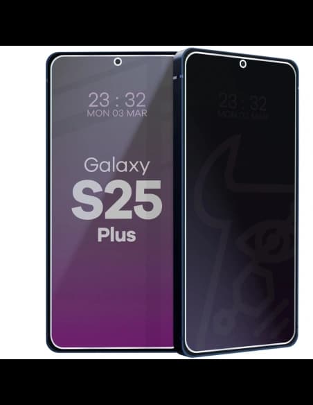 Prywatyzujące szkło hybrydowe Bizon Glass Mule Shadow do Samsung Galaxy S25 Plus matowe