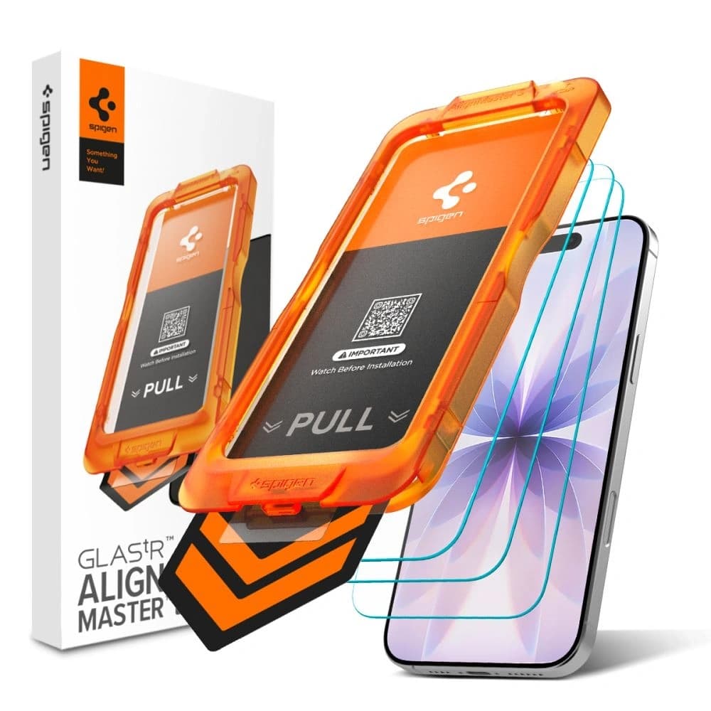 Spigen Alm Glas.tr Slim Apple iPhone 17 Clear [3 PACK]
 - 1