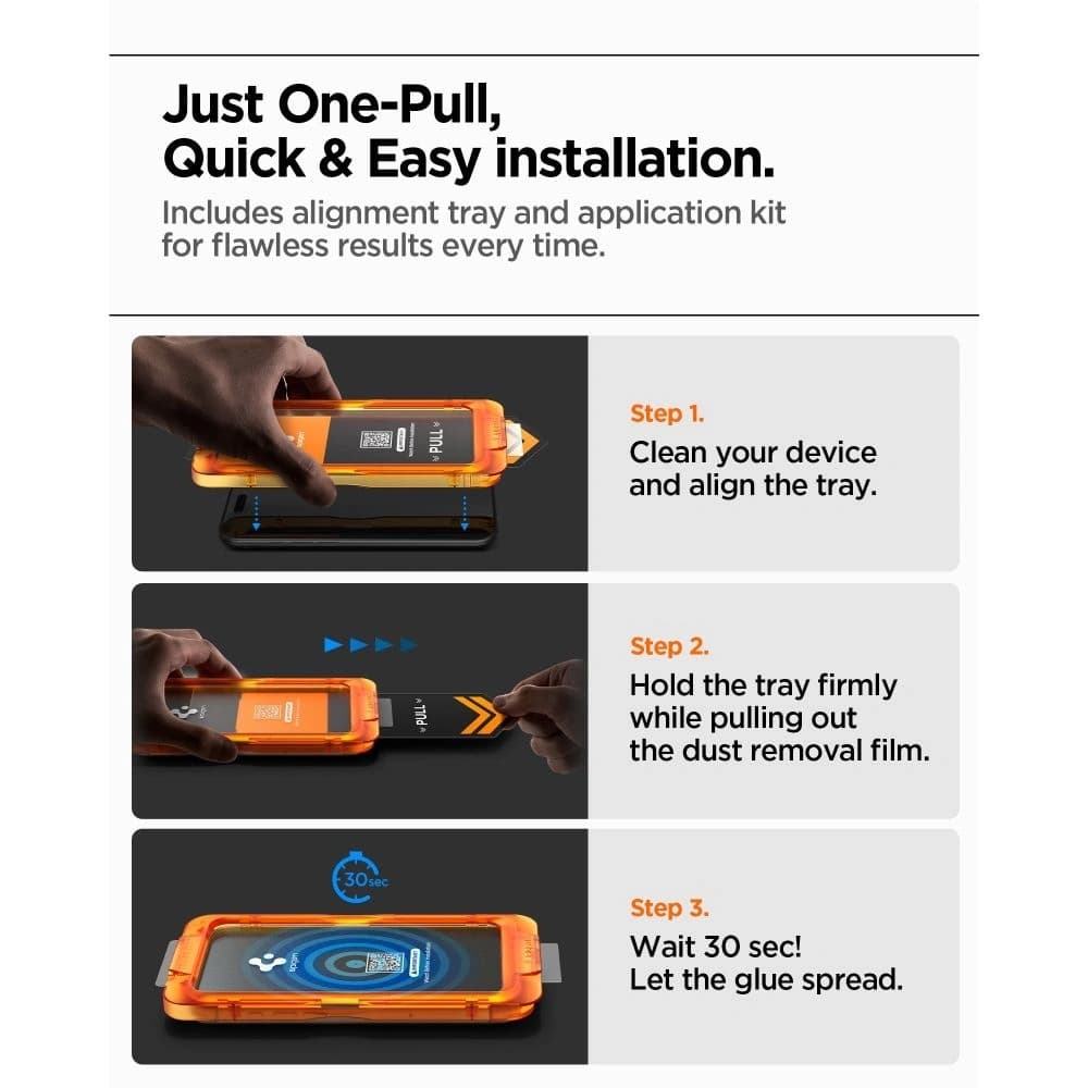 Spigen Alm Glas.tr Slim Apple iPhone 17 Clear [3 PACK]
 - 13