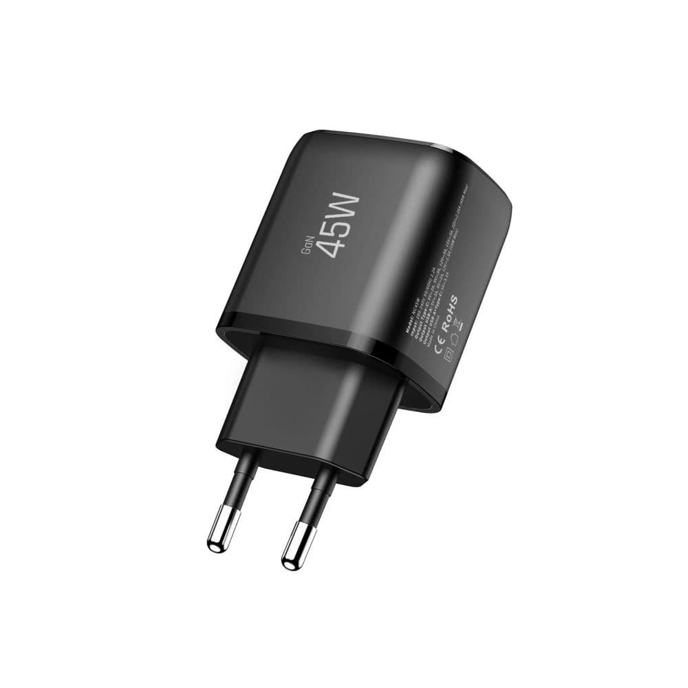 Tech-Protect NCA45W-GAN USB-A, USB-C Netzladegerät PD 45W / QC3.0 Schwarz
 - 4