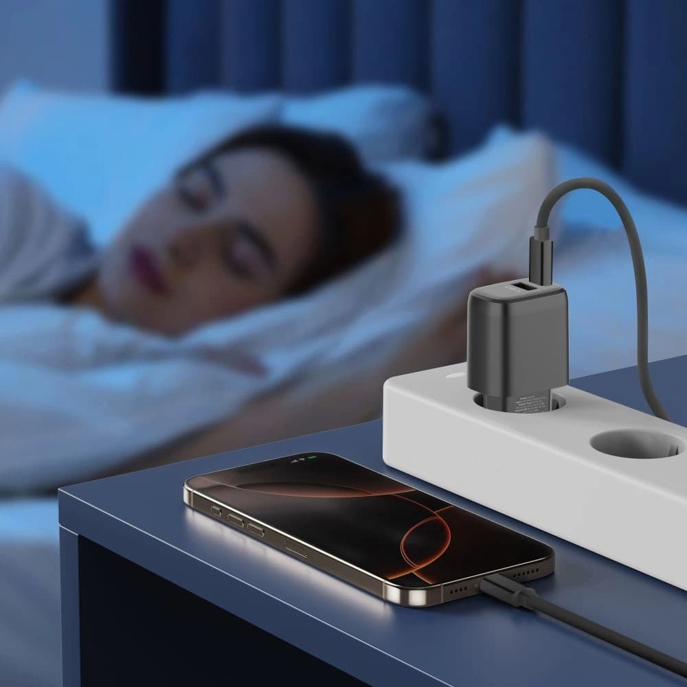 Tech-Protect NCA45W-GAN USB-A, USB-C Netzladegerät PD 45W / QC3.0 Schwarz
 - 8