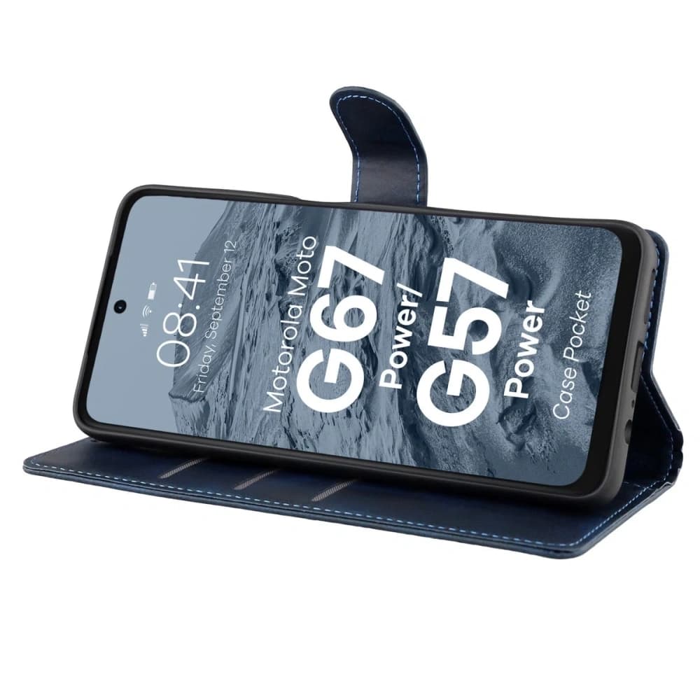 Bizon Case Pocket Motorola Moto G57 Power / G67 Power tengerészkék
 - 5