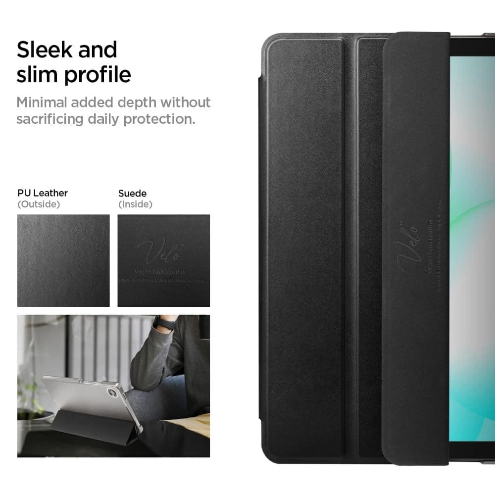 Spigen Smart Fold Samsung Galaxy Tab Tab A9 / A11 8.7 X110 / X115 / X133 / X135 Matt Fekete
 - 11