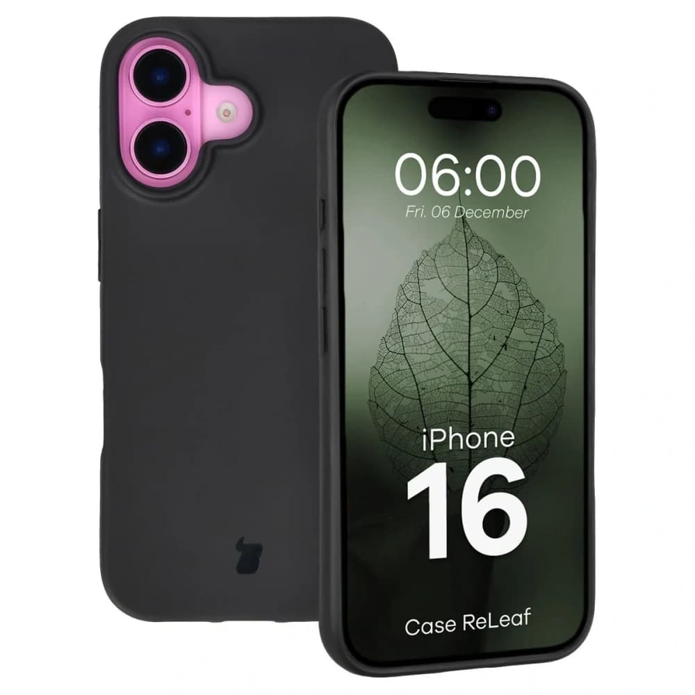 Bizon Case ReLeaf Apple iPhone 16 černý
 - 1